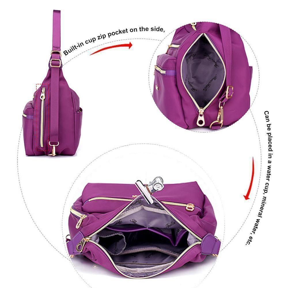 Bolso multifunción con doble cremallera