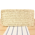 Bolso tote amplio de material natural artesanal