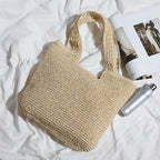 Bolso tote artesanal de material natural