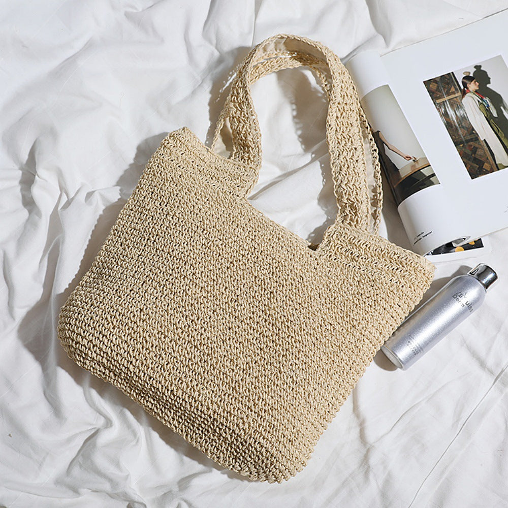 Bolso tote artesanal de material natural