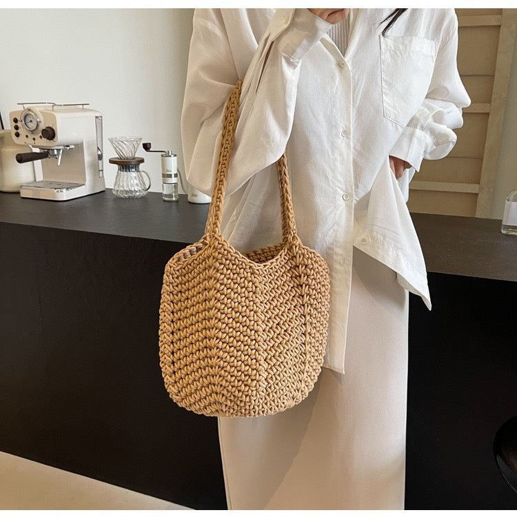 Bolso tote artesanal de material orgánico