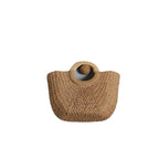 Bolso tote artesanal de rafia natural