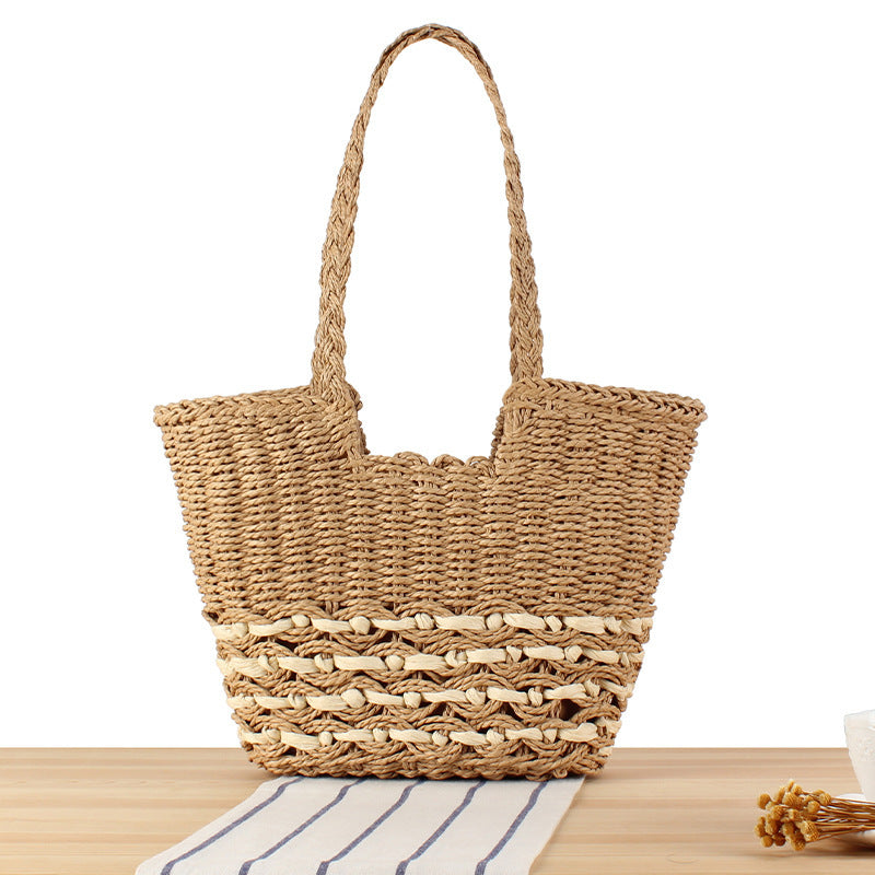 Bolso tote de diseño en material natural artesanal
