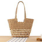 Bolso tote de diseño en material natural artesanal