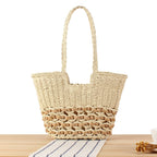 Bolso tote de diseño en material natural artesanal