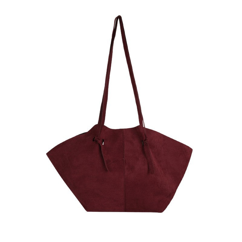 Bolso tote oversized de ante