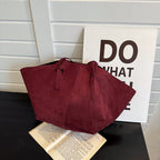 Bolso tote oversized de ante