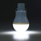 Bombilla LED con panel solar recargable para interior y exterior