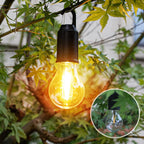 Bombilla LED recargable retro con gancho para camping y exterior