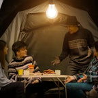 Bombilla LED recargable retro con gancho para camping y exterior