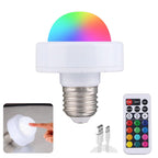 Bombilla LED recargable RoyaleGlow con mando a distancia, control táctil y multicolor