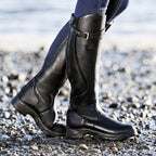 Botas altas de campo para mujer, botas de invierno impermeables estilo equitación con suela antideslizante y plantilla e