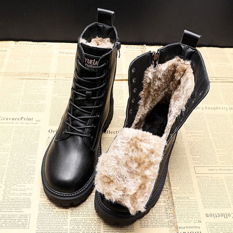 Botas elegantes de piel negra para un confort y estilo perfectos