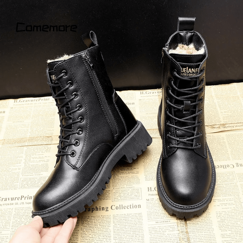 Botas elegantes de piel negra para un confort y estilo perfectos