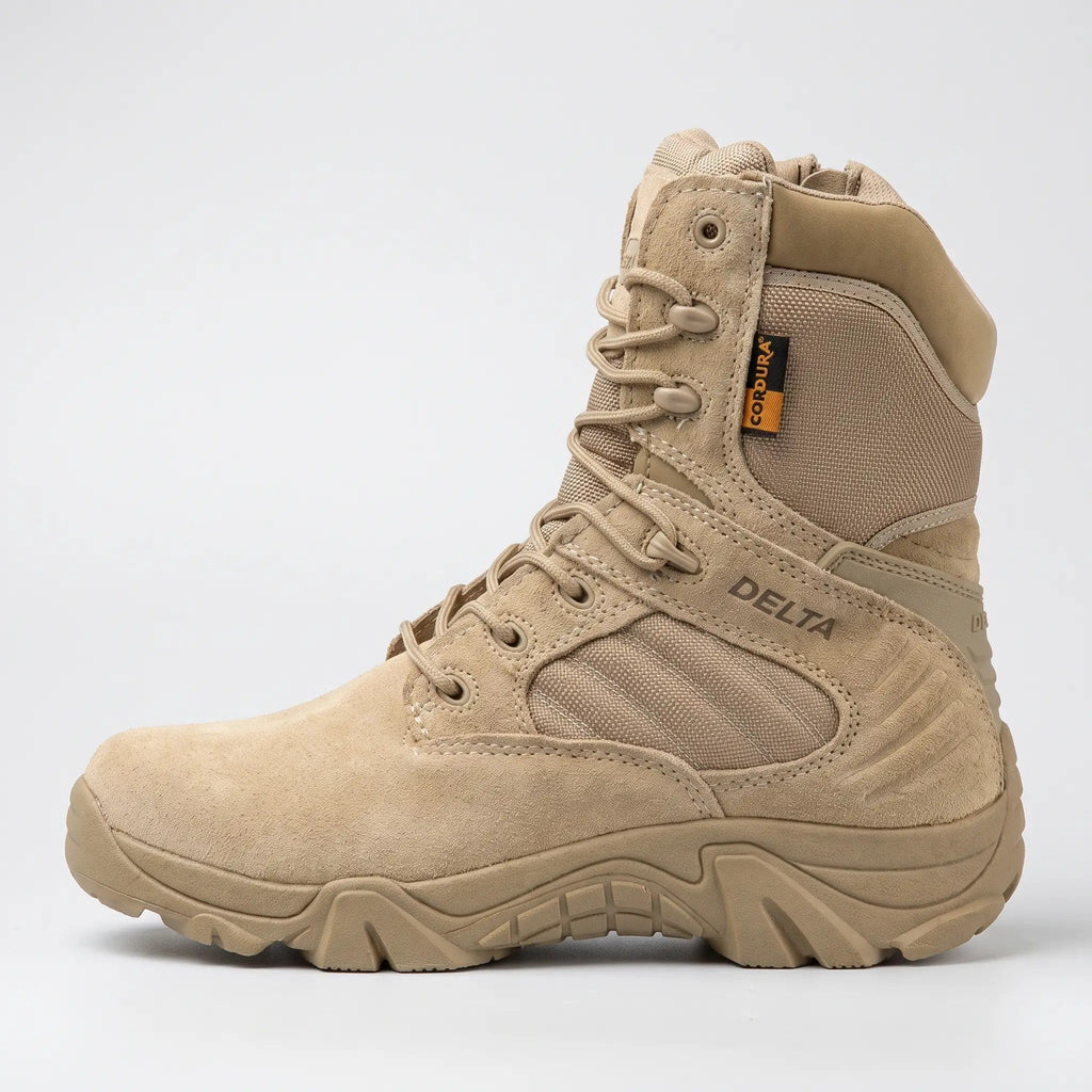 Botas militares para hombre con cremallera lateral – Botas tácticas de senderismo