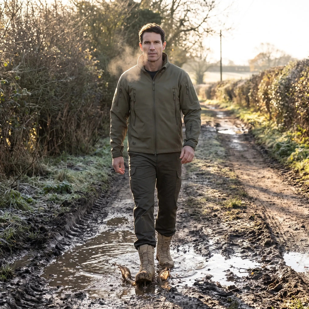 Botas militares para hombre con cremallera lateral – Botas tácticas de senderismo