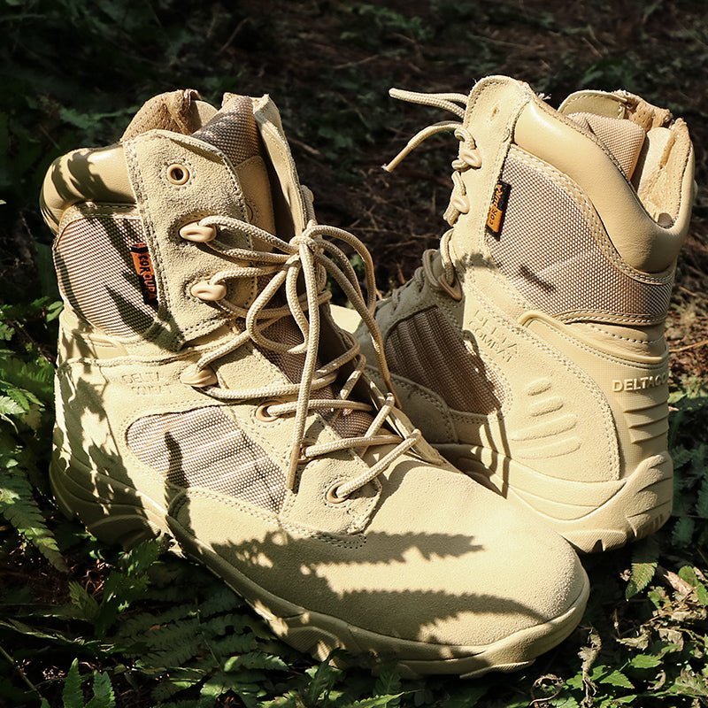 Botas militares para hombre con cremallera lateral – Botas tácticas de senderismo