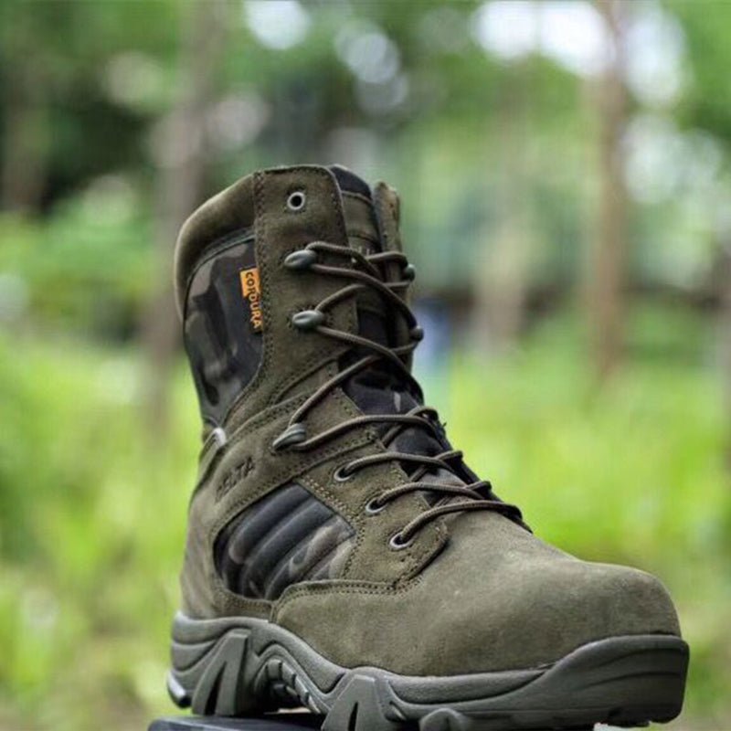 Botas militares para hombre con cremallera lateral – Botas tácticas de senderismo