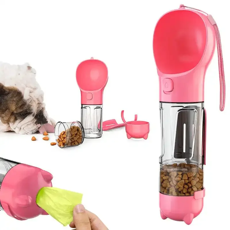 Botella portátil 3 en 1 para mascotas PawHydrate Pro