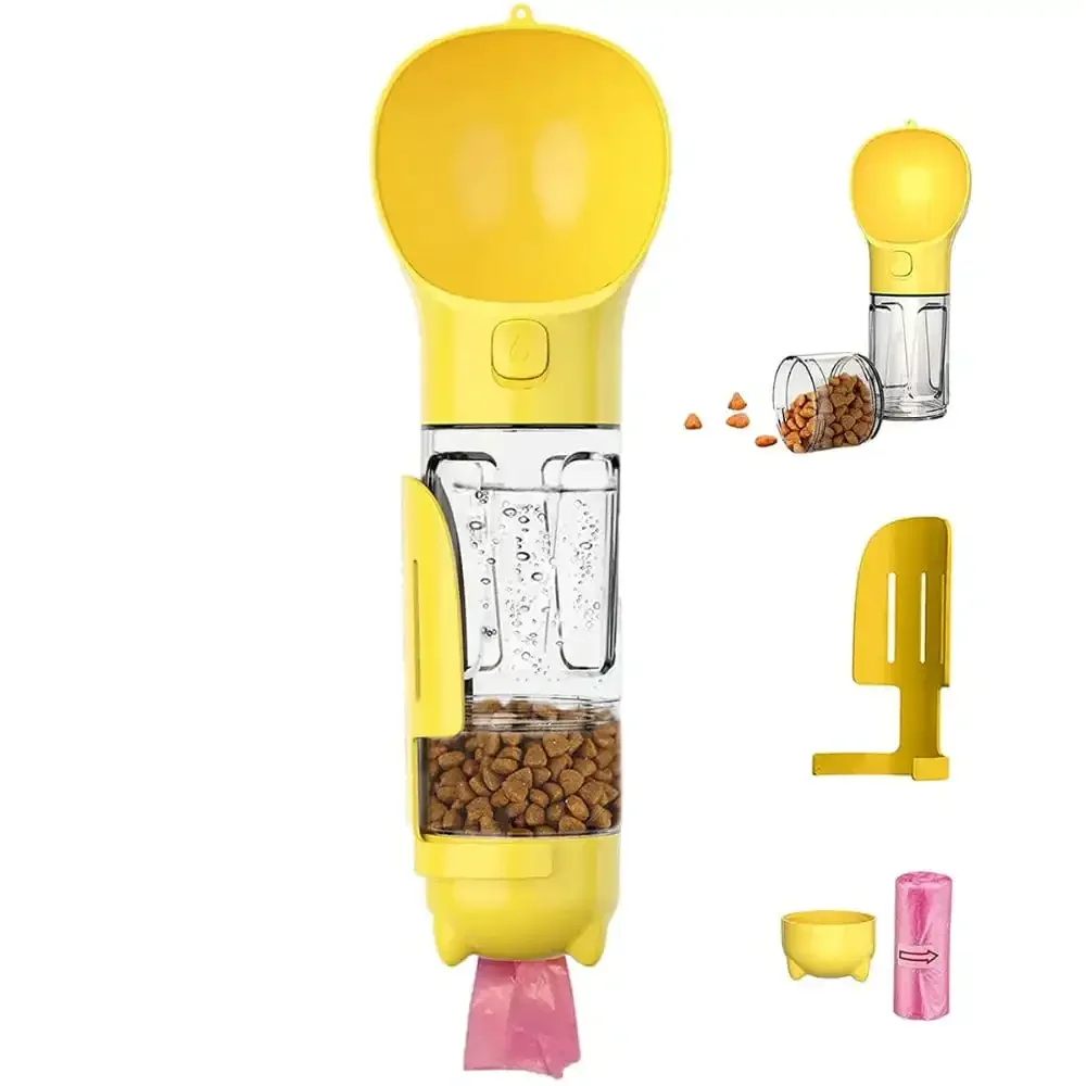 Botella portátil 3 en 1 para mascotas PawHydrate Pro