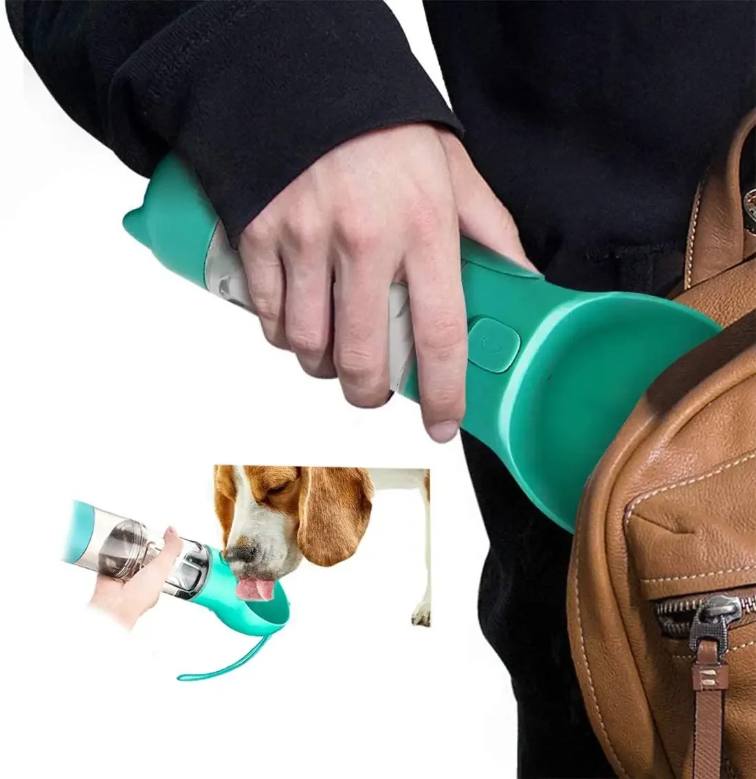 Botella portátil 3 en 1 para mascotas PawHydrate Pro
