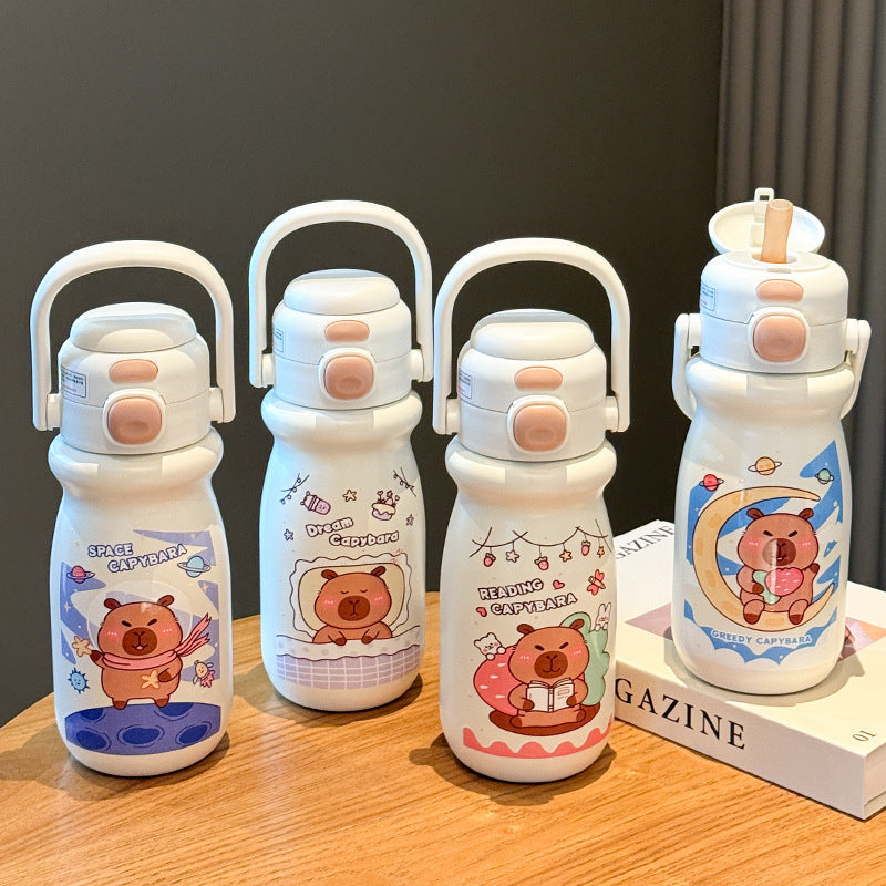 Botella térmica con diseño de animales divertidos
