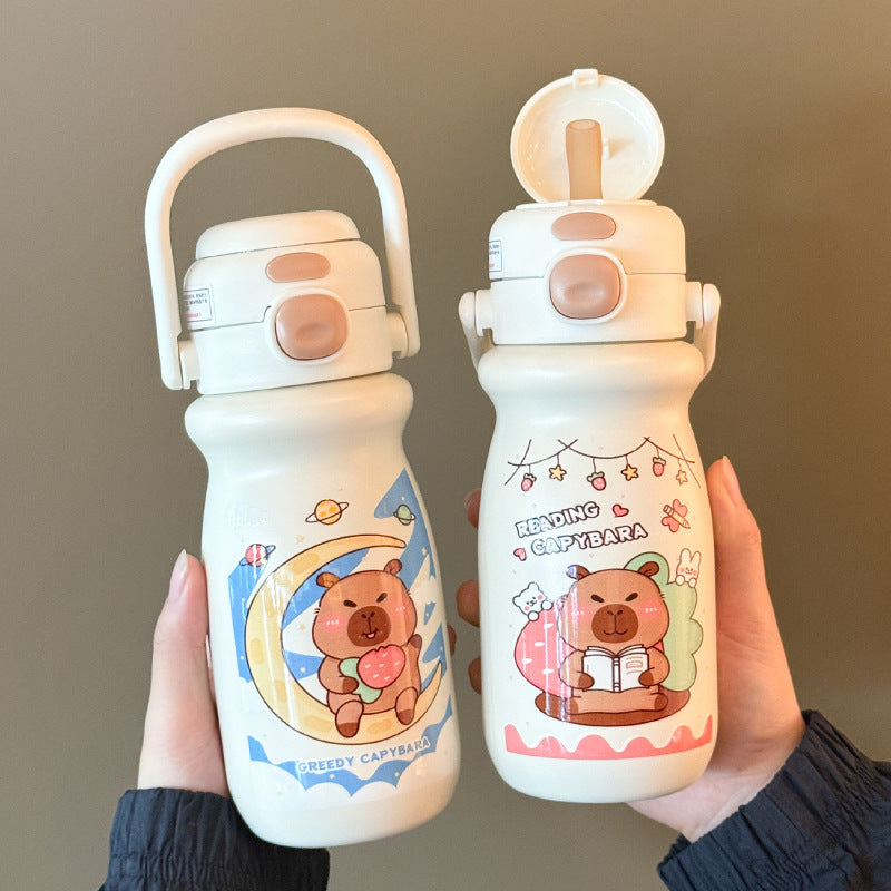 Botella térmica con diseño de animales divertidos
