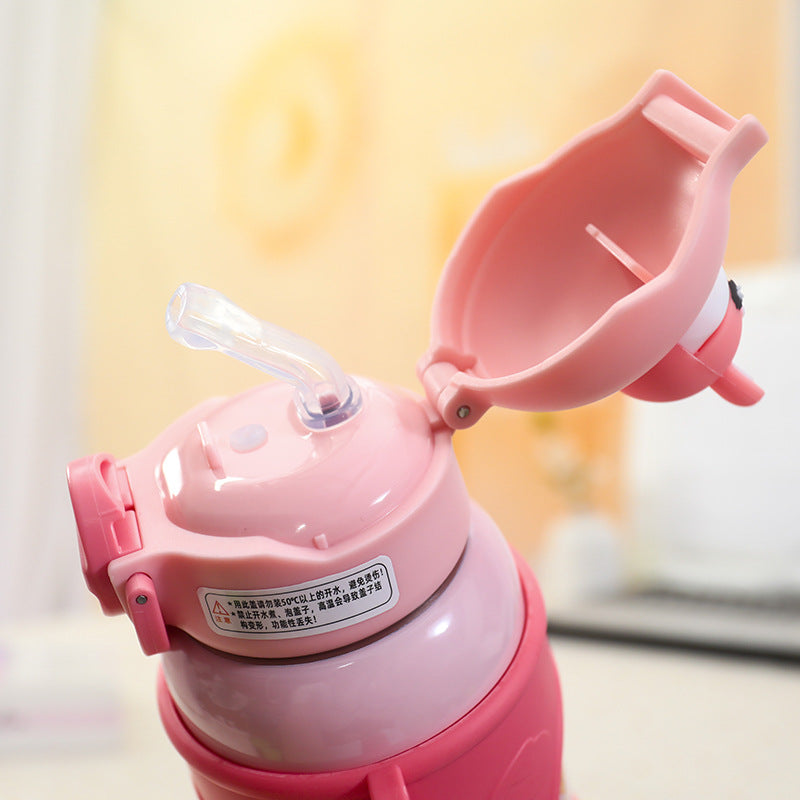 Botella térmica con diseño de rana adorable