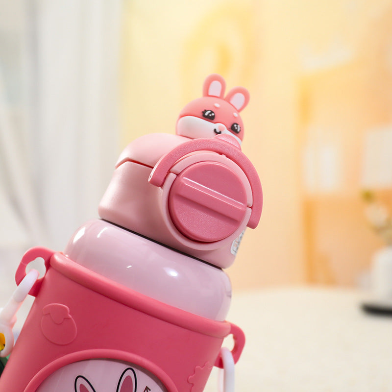 Botella térmica con diseño de rana adorable