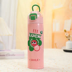 Botella térmica con tapa abatible para mujer