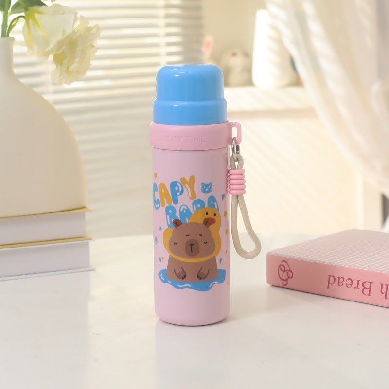Botella térmica para mujer con alegre motivo de animales