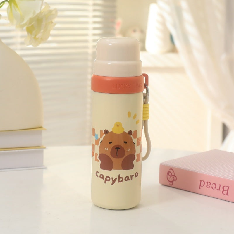 Botella térmica para mujer con alegre motivo de animales