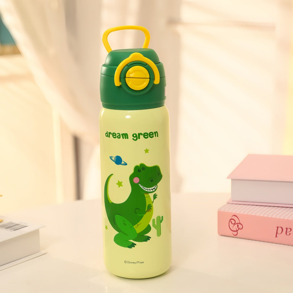 Botella térmica para mujer con diseño de superheroína