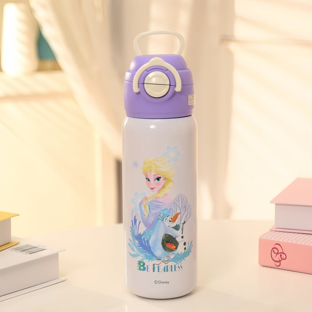 Botella térmica para mujer con diseño de superheroína