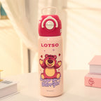 Botella térmica para mujer con diseño de superheroína