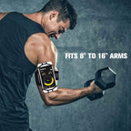 Brazalete deportivo para móvil | Giratorio 180°, ajustable para varios tamaños de brazo | Antideslizante, para smartphon