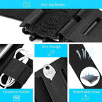 Brazalete deportivo para móvil | Giratorio 180°, ajustable para varios tamaños de brazo | Antideslizante, para smartphon