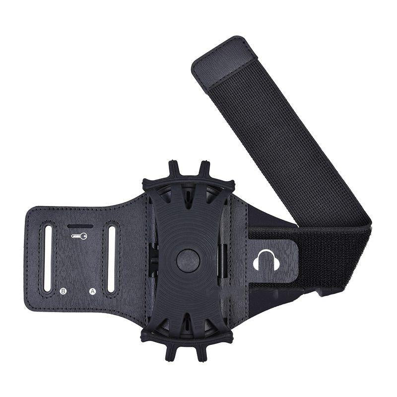 Brazalete deportivo para móvil | Giratorio 180°, ajustable para varios tamaños de brazo | Antideslizante, para smartphon