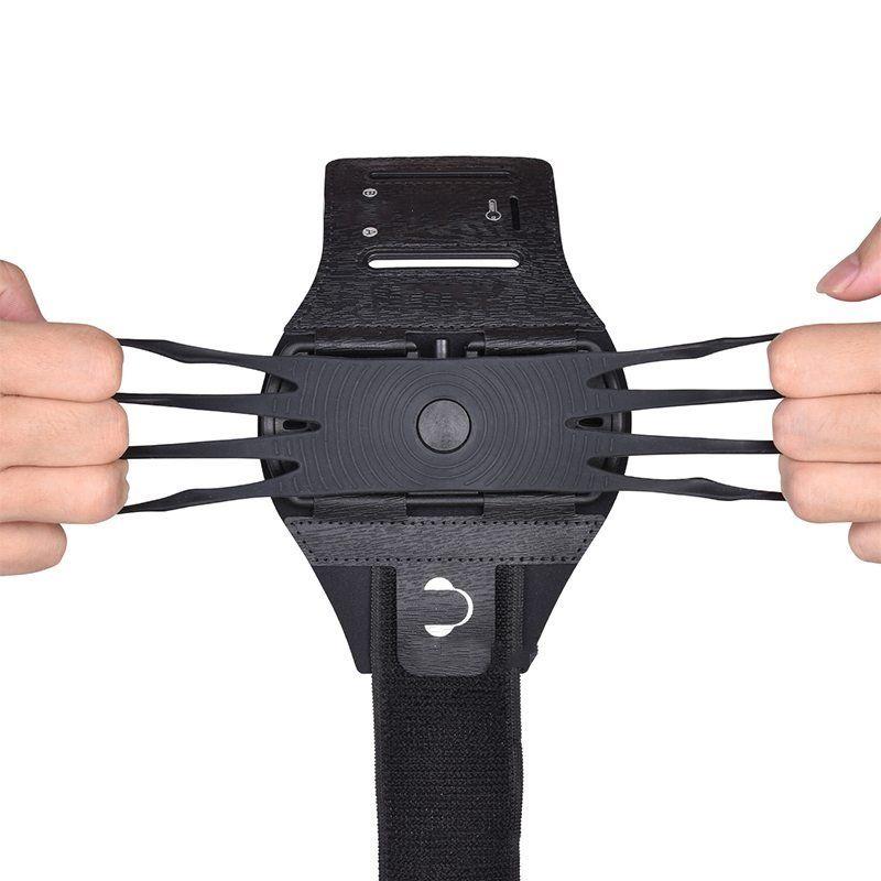 Brazalete deportivo para móvil | Giratorio 180°, ajustable para varios tamaños de brazo | Antideslizante, para smartphon