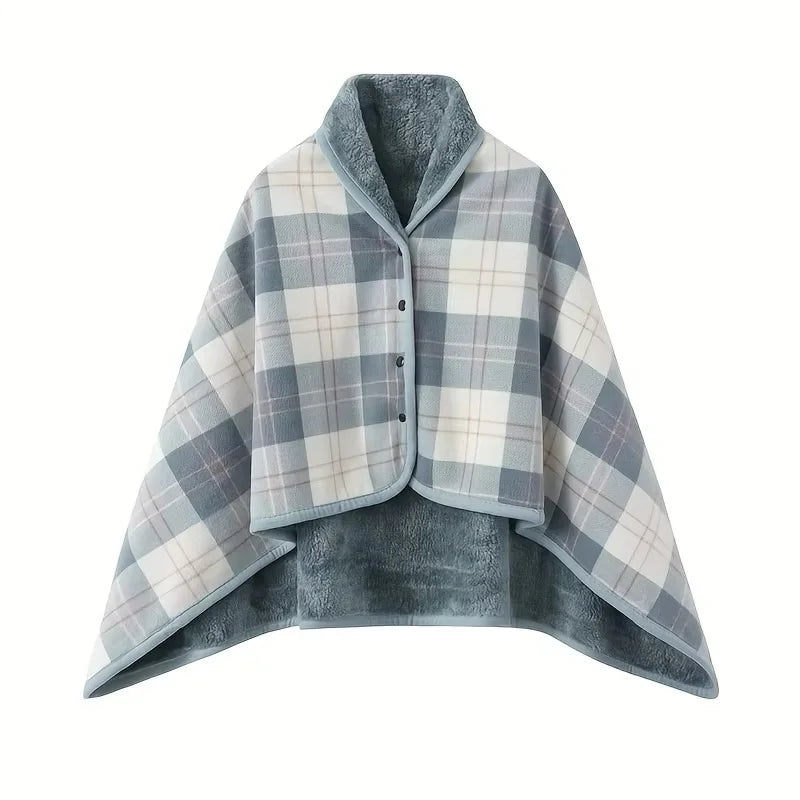 Bufanda manta CozyWrap de franela suave para oficina y hogar