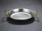 Cacerola de acero inoxidable martillado para guisos, salsas y cocina versátil