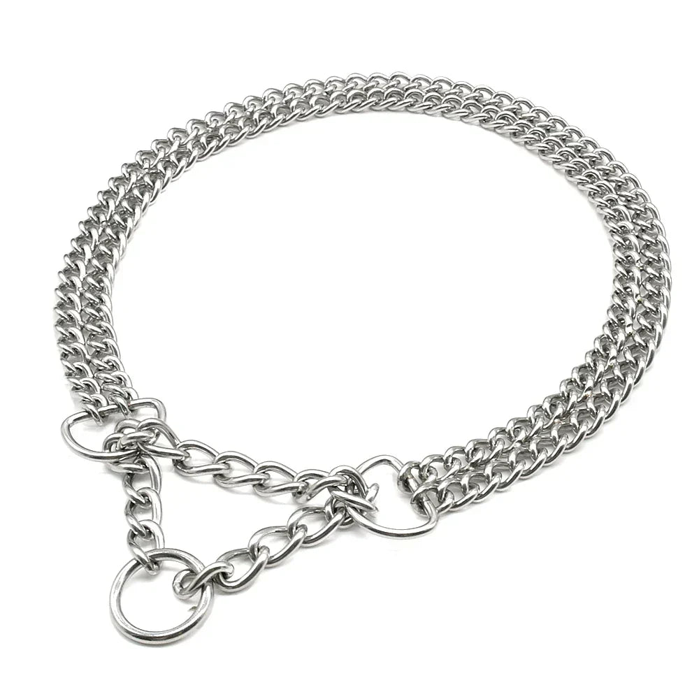 Cadena de adiestramiento de acero inoxidable para perros grandes