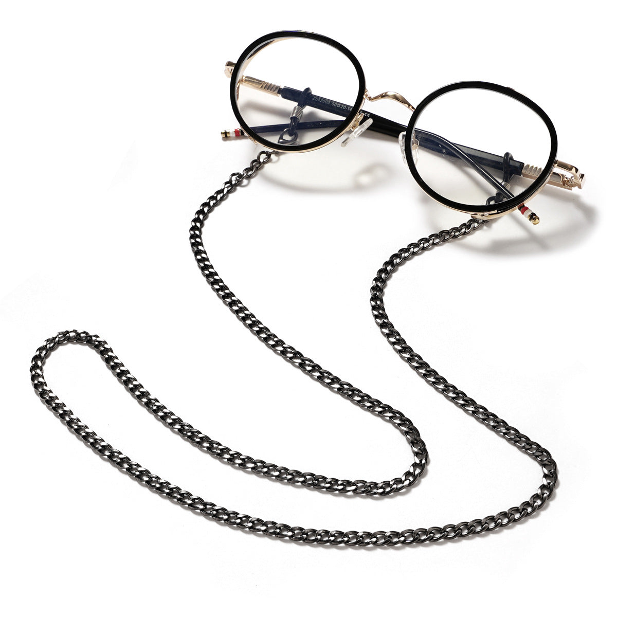Cadena metálica resistente para gafas