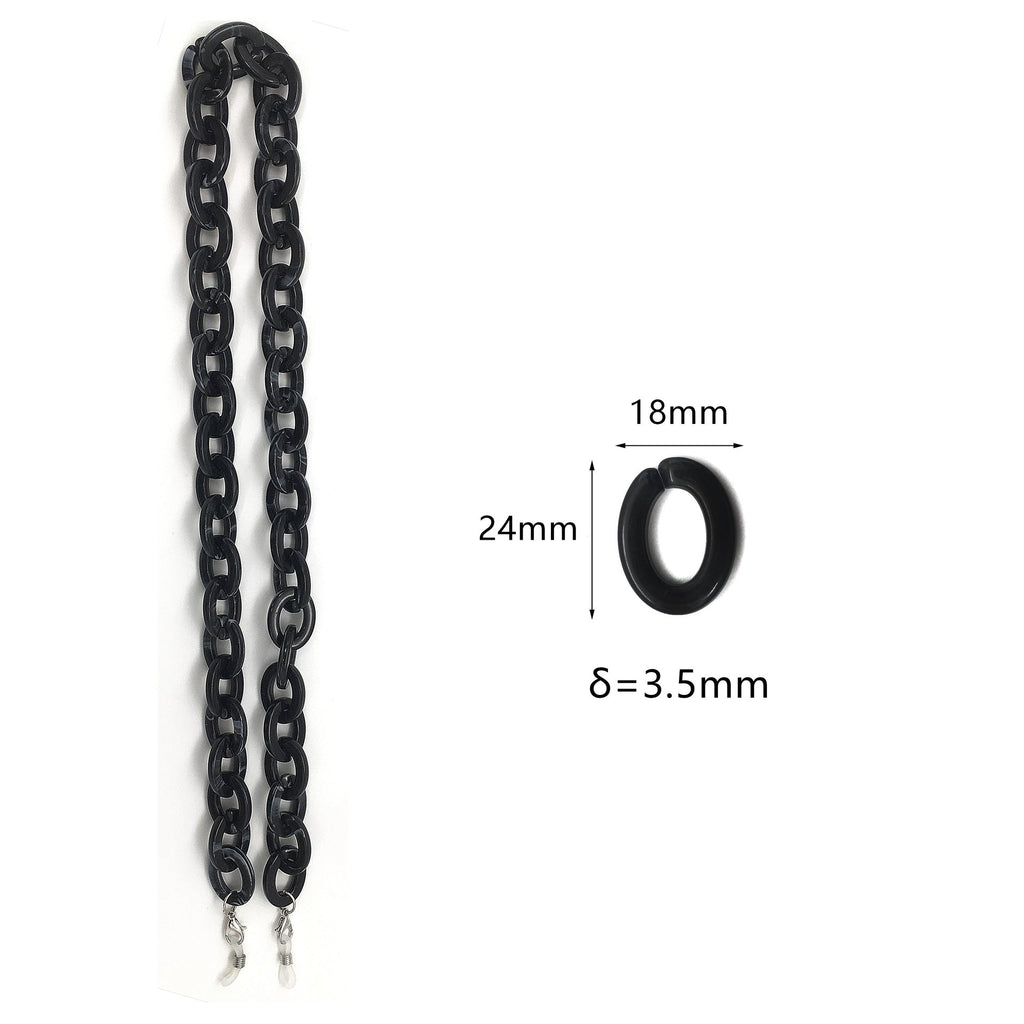 Cadena para gafas de acrílico gruesa oversize