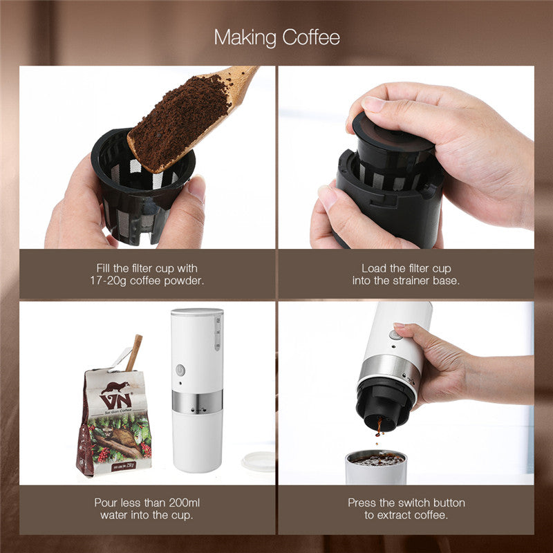 Cafetera eléctrica portátil mini