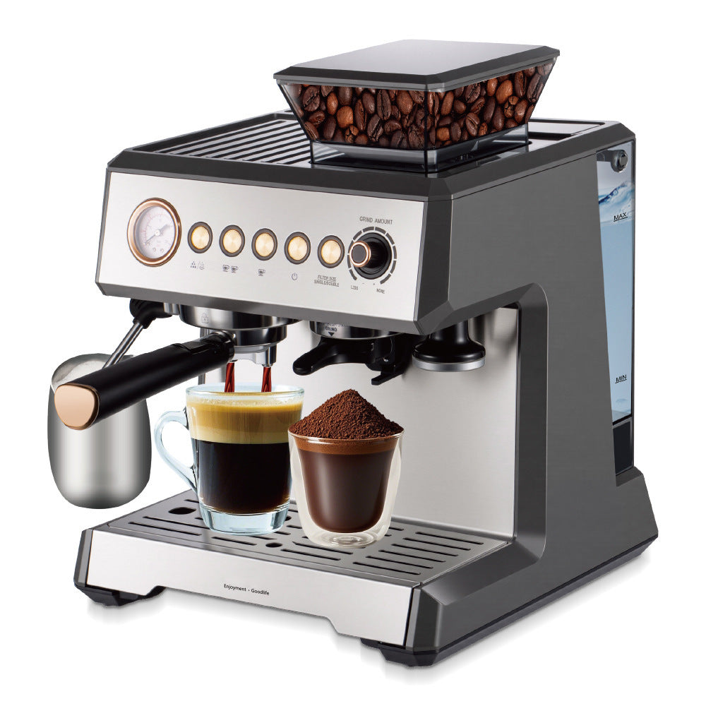 Cafetera espresso con molinillo integrado