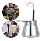 Cafetera espresso portátil de aluminio