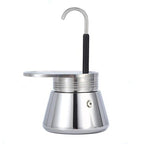 Cafetera espresso portátil de aluminio
