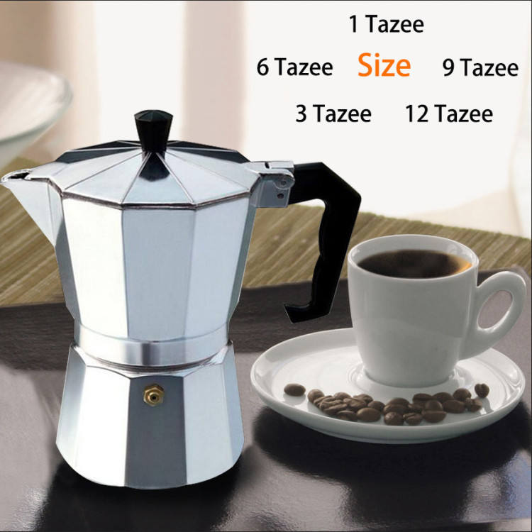Cafetera italiana clásica para vitrocerámica – Moka de 12 tazas