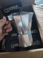 Cafetera italiana clásica para vitrocerámica – Moka de 12 tazas